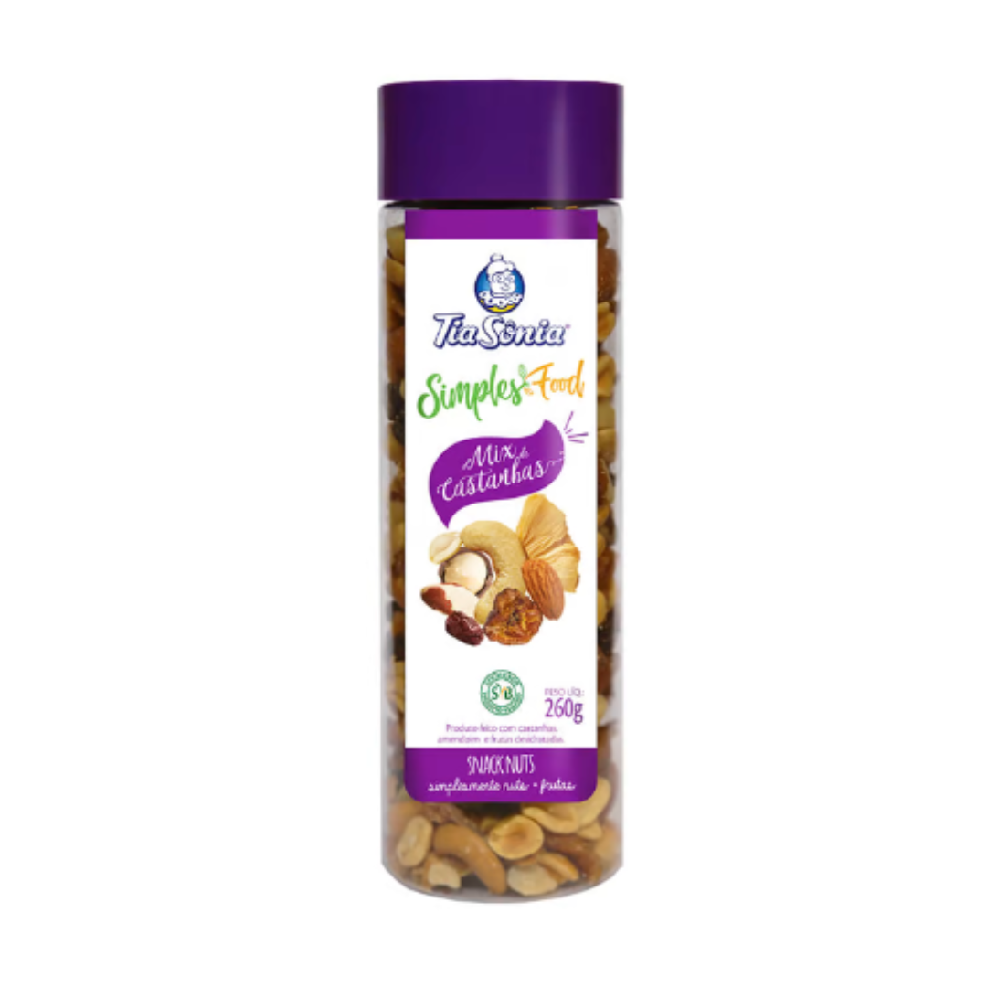 TIA SÔNIA MIX DE CASTANHAS POTE 260G