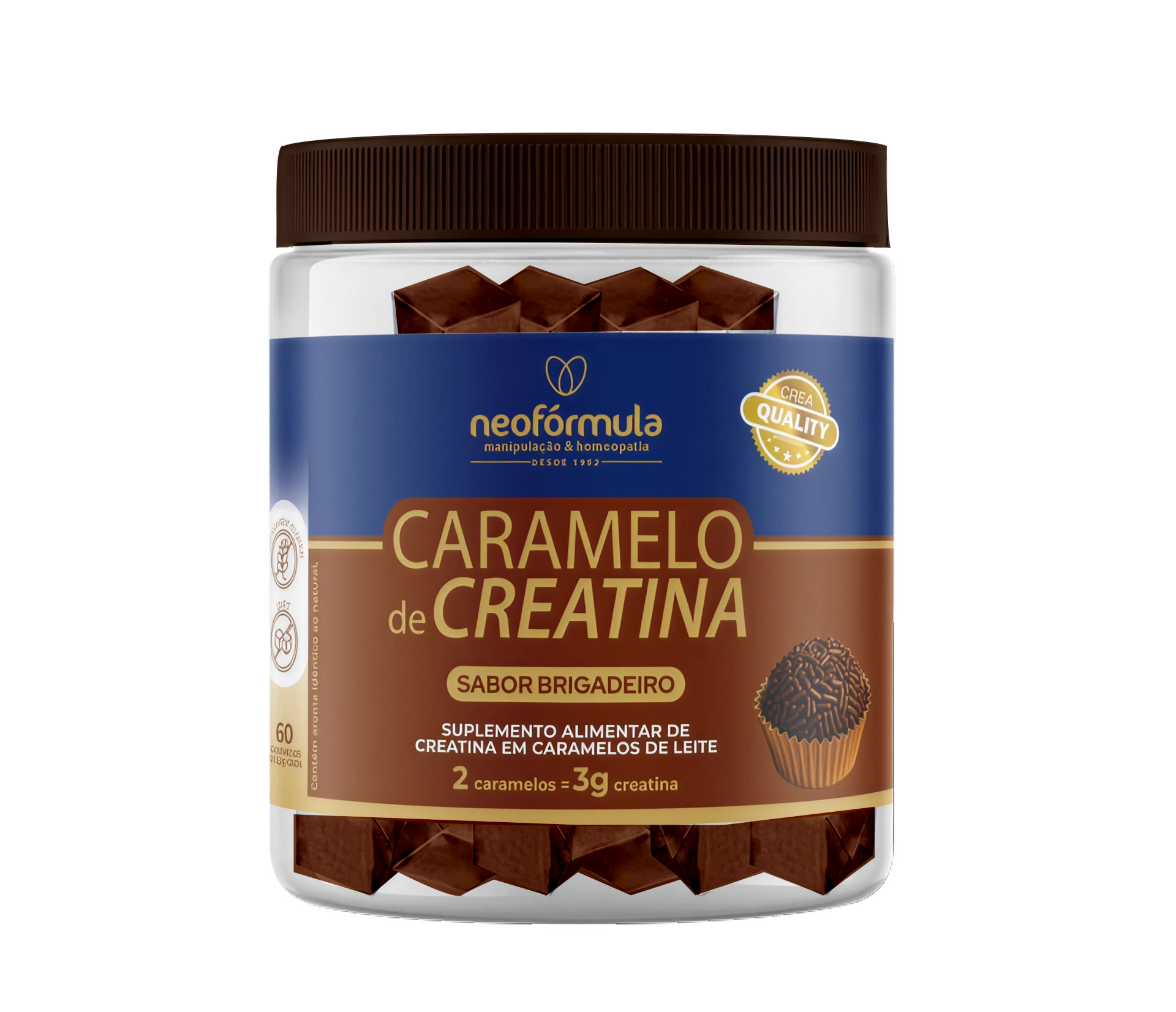 Caramelos de Creatina - Brigadeiro