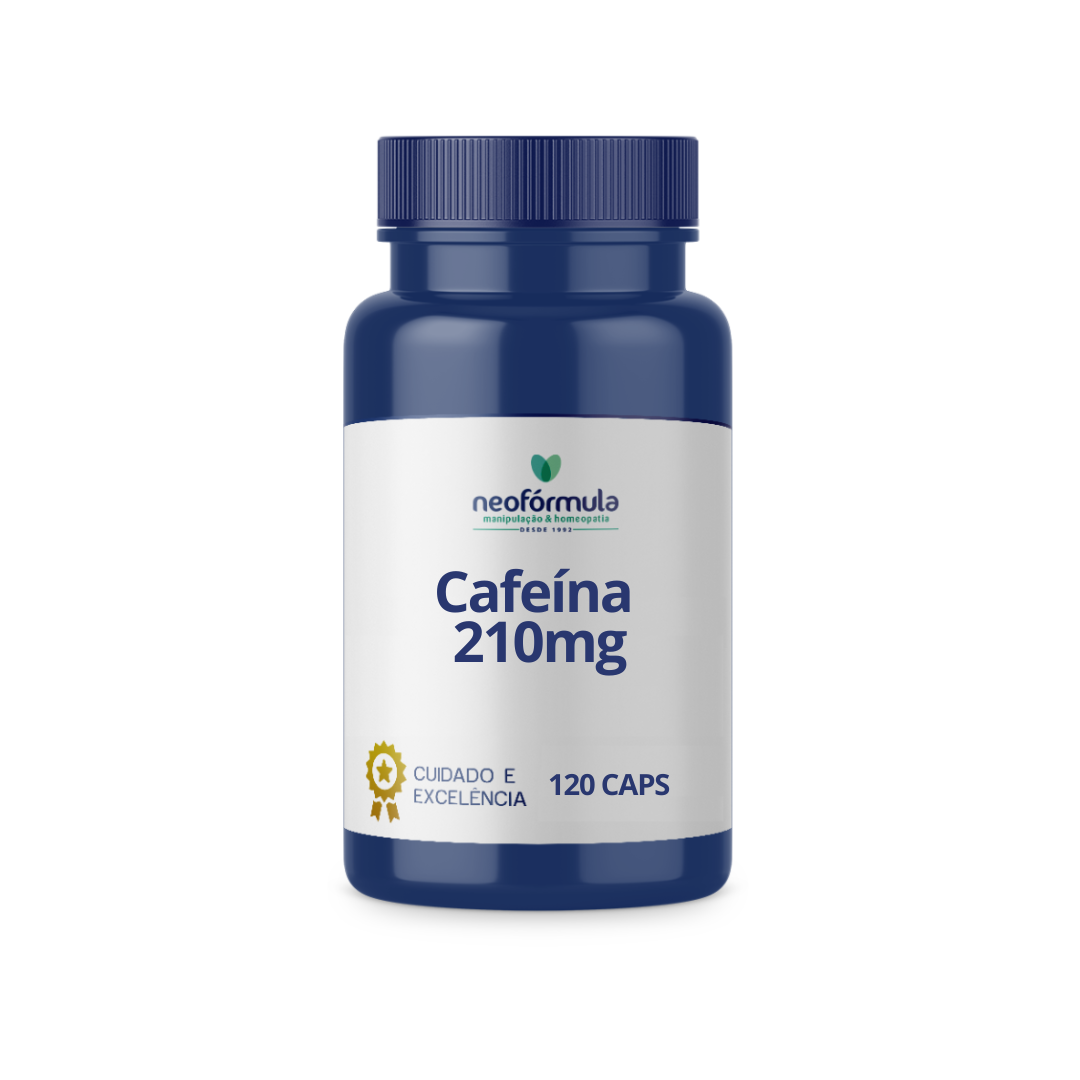 Cafeína 210mg 120 Cápsulas