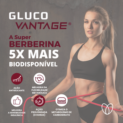 GLUCO VANTAGE - SUPER BERBERINA - 100MG - 60CAPS