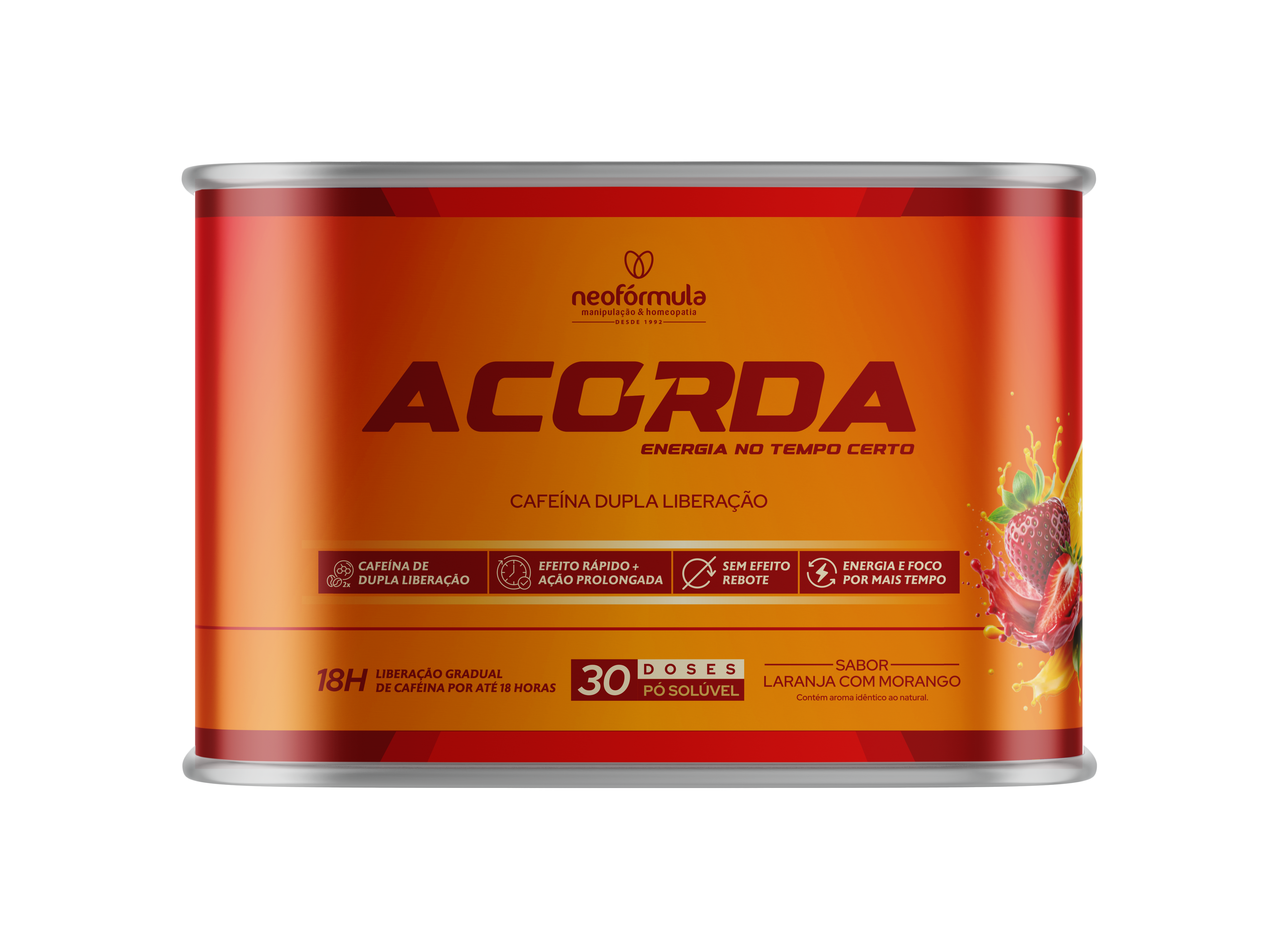 Acorda - Cafeína de dupla liberação - 30 doses