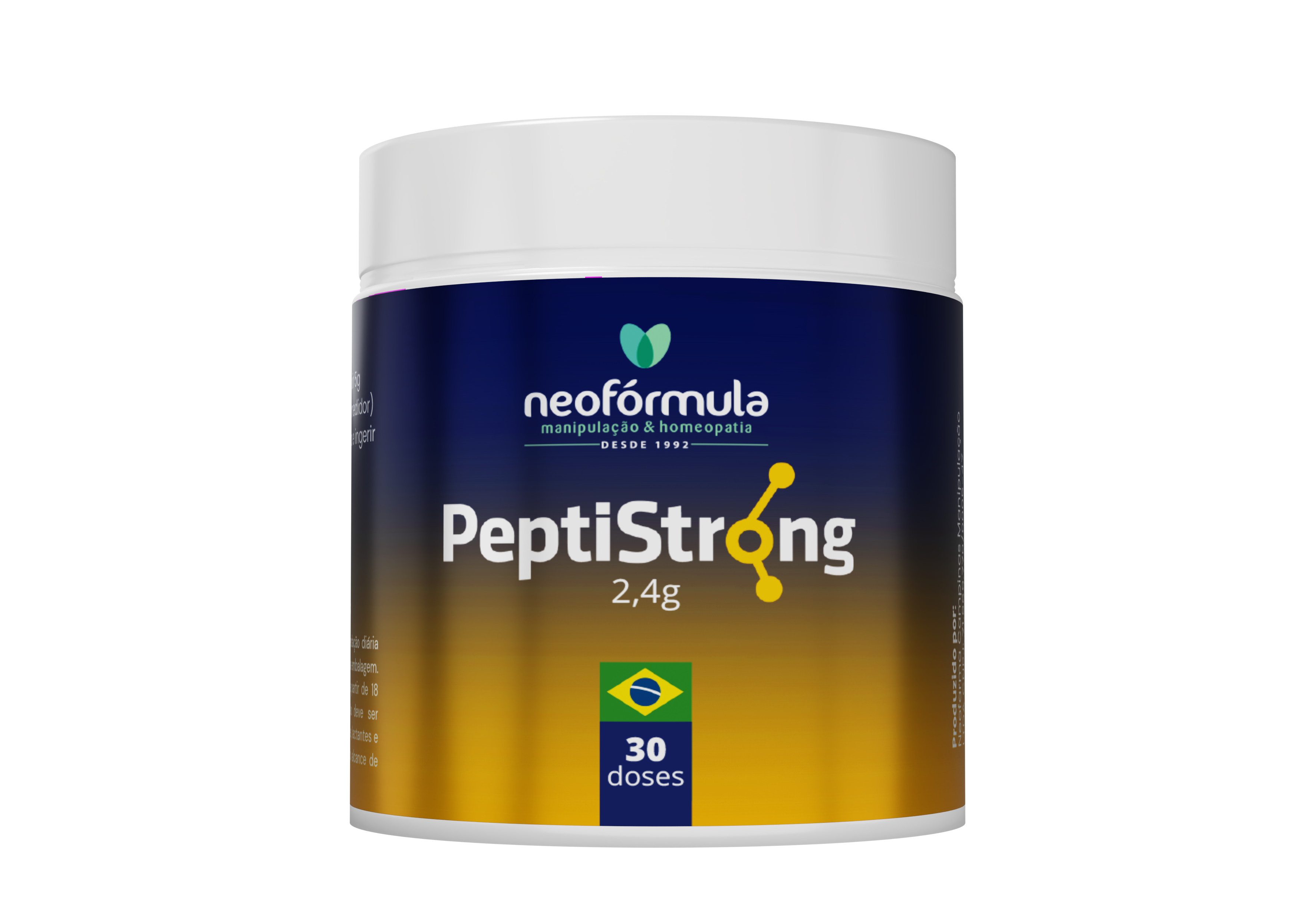 PEPTISTRONG 2,4g com COLÁGENO - 30 doses