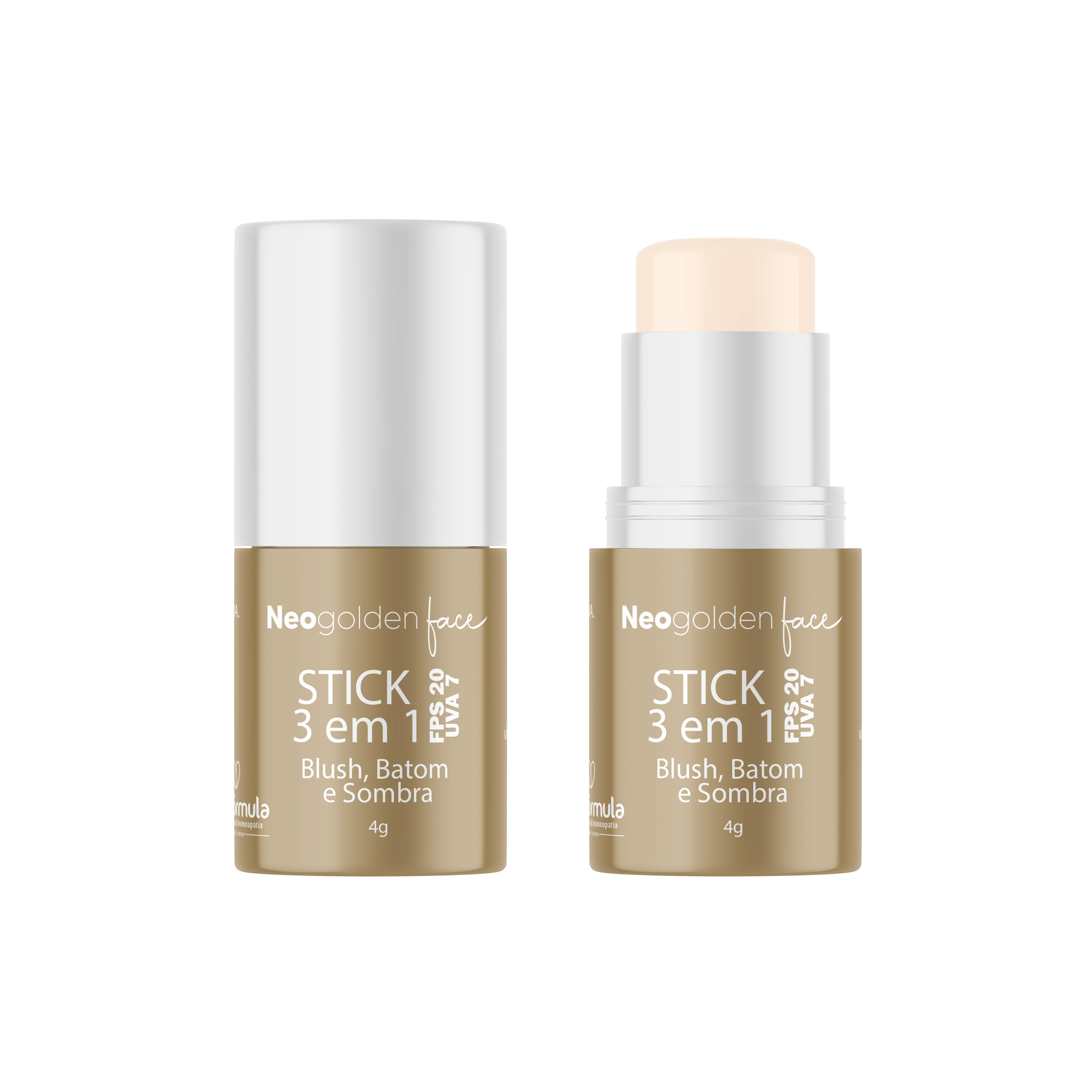 Stick 3 em 1 NeoGolden Face