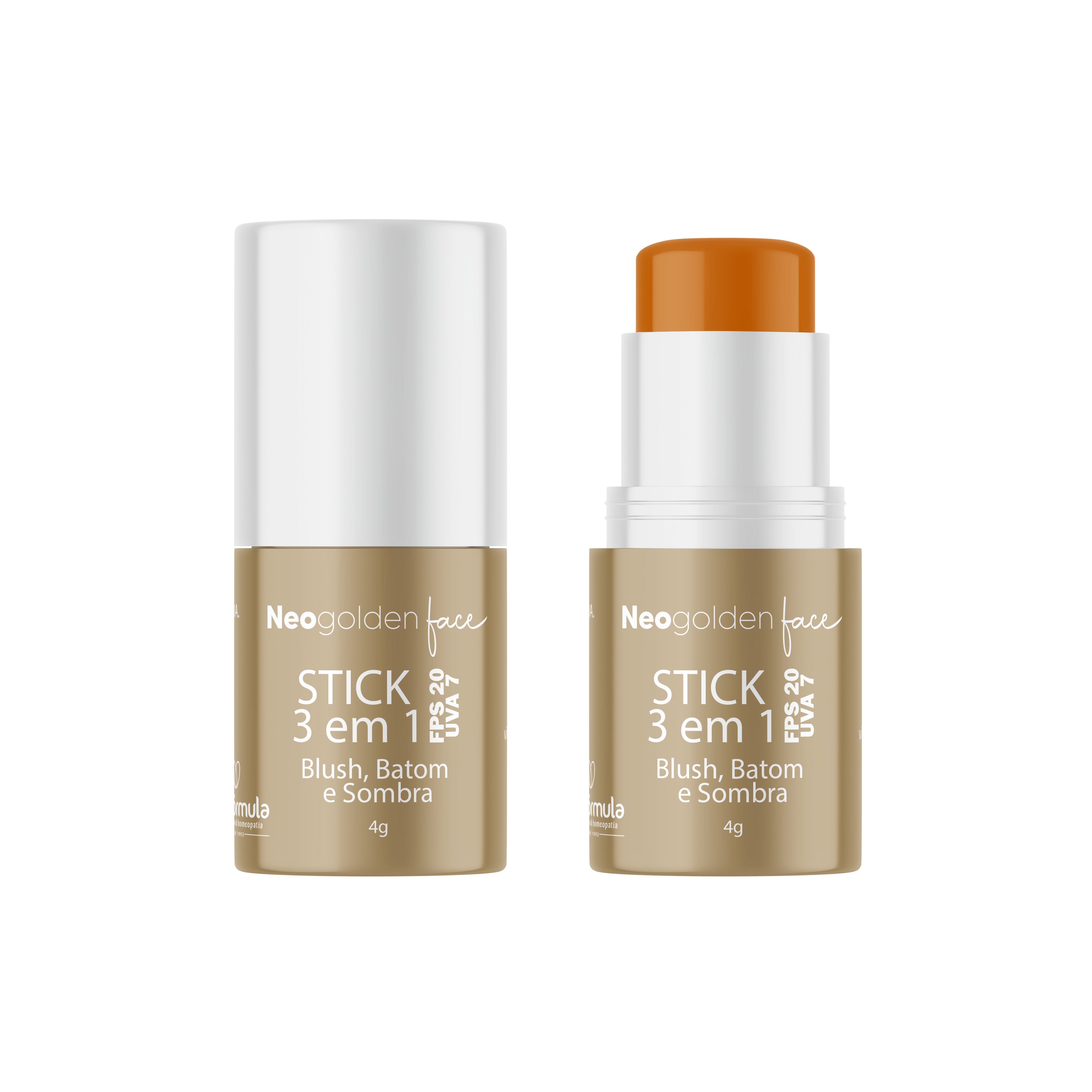 Stick 3 em 1 NeoGolden Face