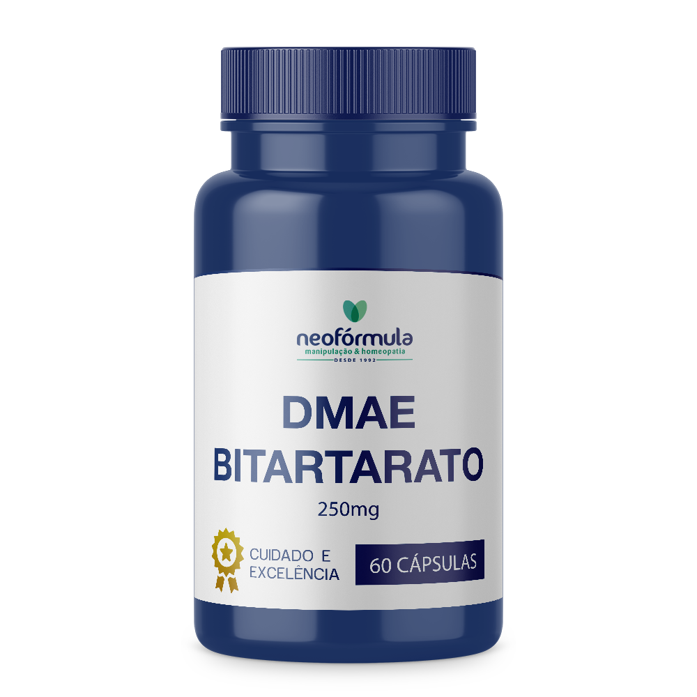 DMAE Bitartarato 250mg 60 Cápsulas