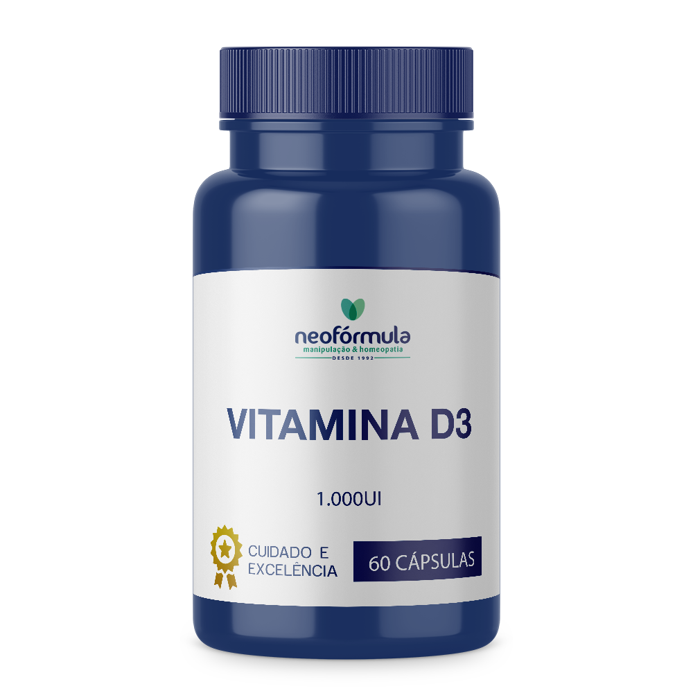 Vitamina D3 1.000 UI 60 cápsulas