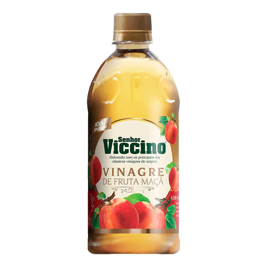 Vinagre de Maçã Zero Açúcar Sr Viccino 500ml