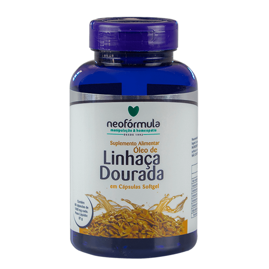Óleo de Linhaça Dourada 1450mg 60 cápsulas