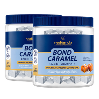 2 unidades de Bond Caramel - Caramelo de Cálcio e Vitamina D | 30 doses