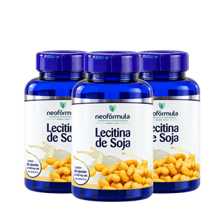 3 unidades de Lecitina de Soja 450mg | 30 doses