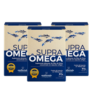 3 unidades de Supra Ômega 1.100 mg