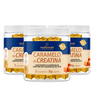 3 unidades de Caramelos de Creatina 3g