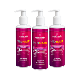 3 unidades de NeoHair Shampoo Equilíbrio