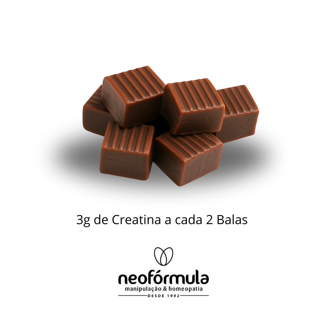 Caramelos de Creatina BRIGADEIRO - 60 UNI PRÉ-VENDA