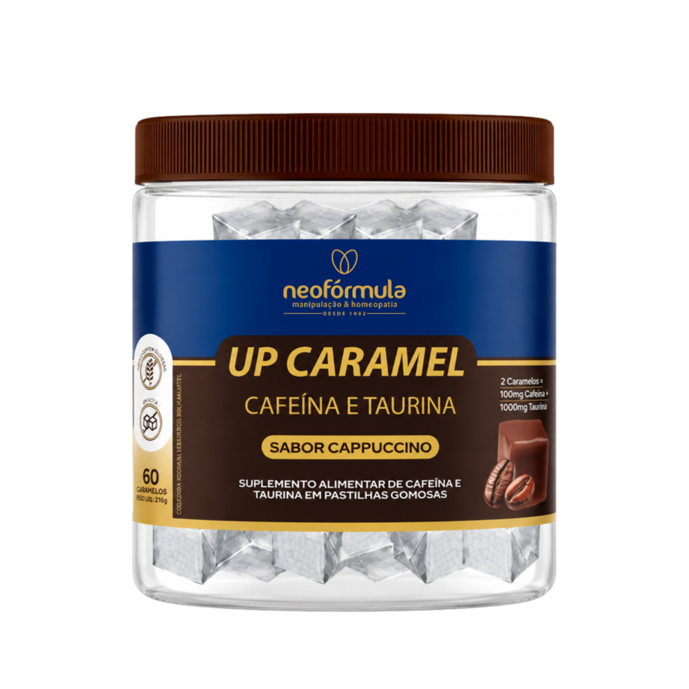 UP Caramel - Caramelo de Cafeína e Taurina | 30 doses