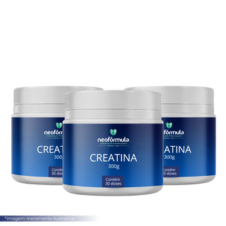 3 unidades de Neo Creatina Monohidratada 300g | 30 doses