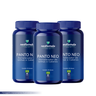 3 unidades de Panto Neo Fortalecedor de Unhas e Cabelos | 60 doses