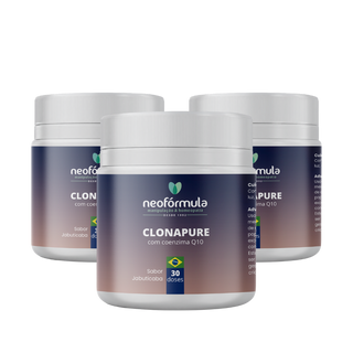 3 unidades de Clonapure® 1,8g com Coenzima Q10 200mg | 30 doses