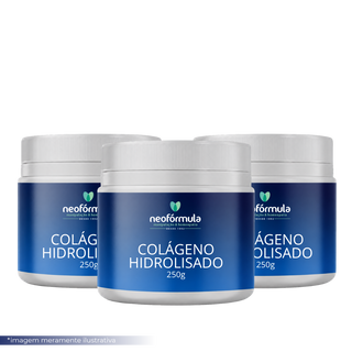 3 unidades de Colágeno Hidrolisado | Pó solúvel 250g