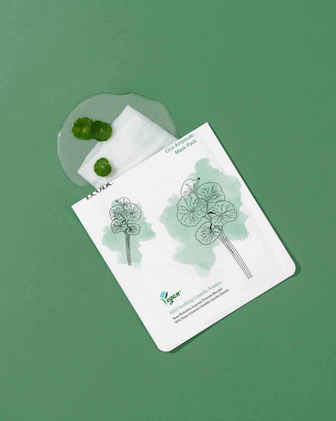 EcoBe Cica Ampoule Mask  – Máscara Facial em Tecido com Centella Asiática