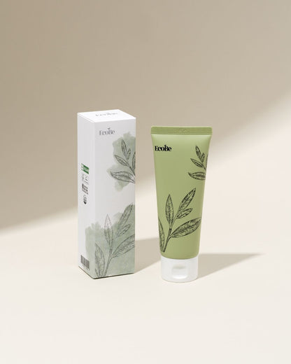 EcoBe Jeju Green Tea Foam Cleanser – Espuma de Limpeza Facial com Chá Verde (100mL)