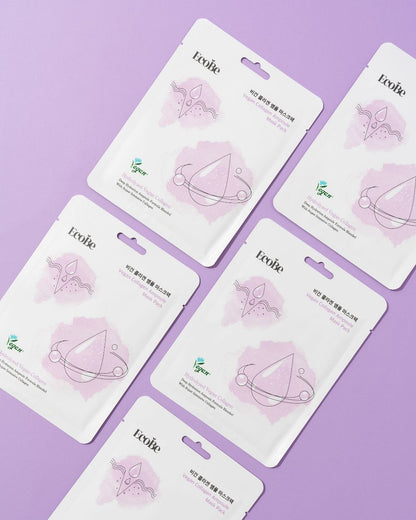 EcoBe Vegan Collagen Ampoule Mask – Máscara Facial em Tecido com Colágeno Vegano