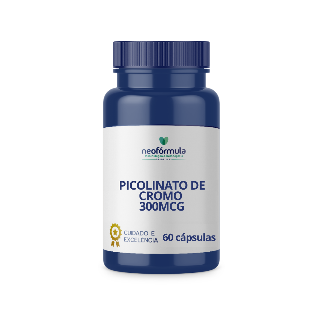 Picolinato de Cromo 300mcg 60 Cápsulas