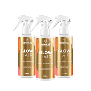 3 unidades de Glow Hair Anti-frizz