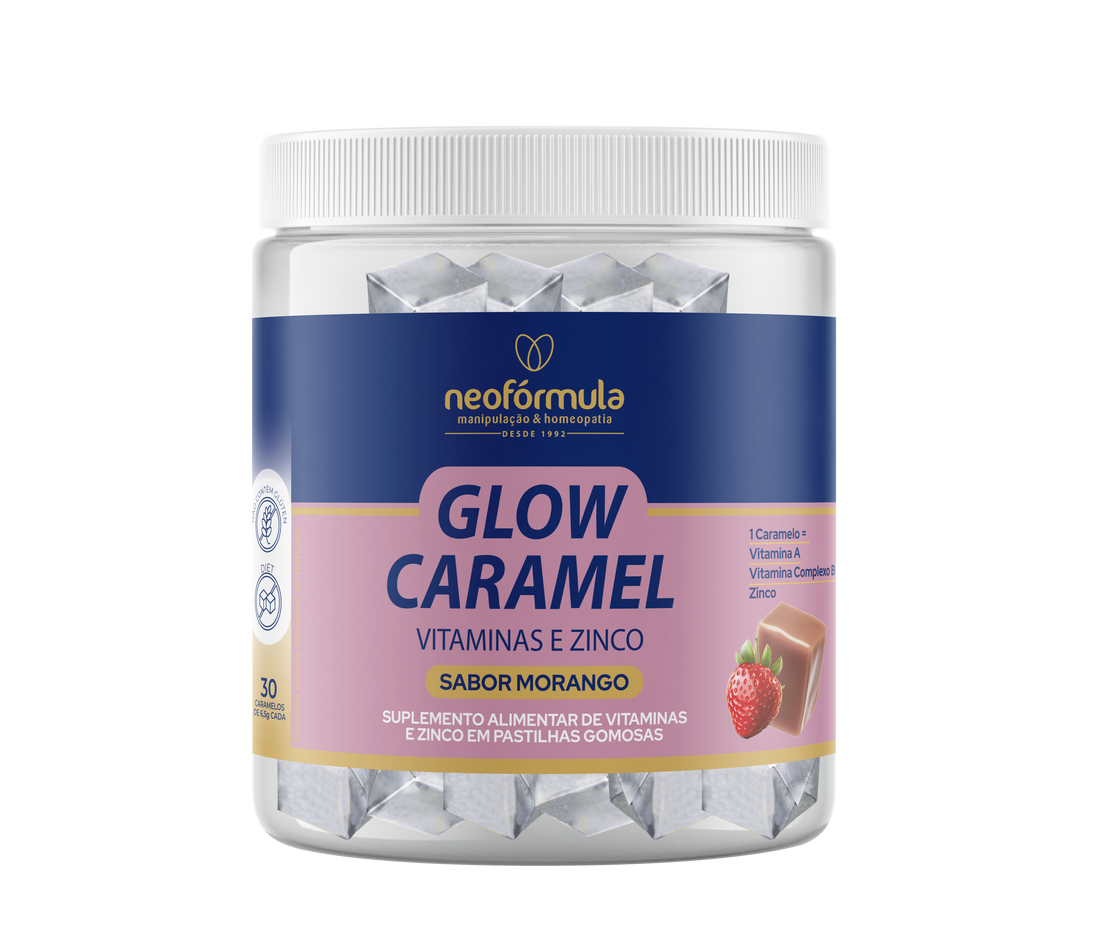 Glow Caramel - Caramelo de Vitaminas e Zinco