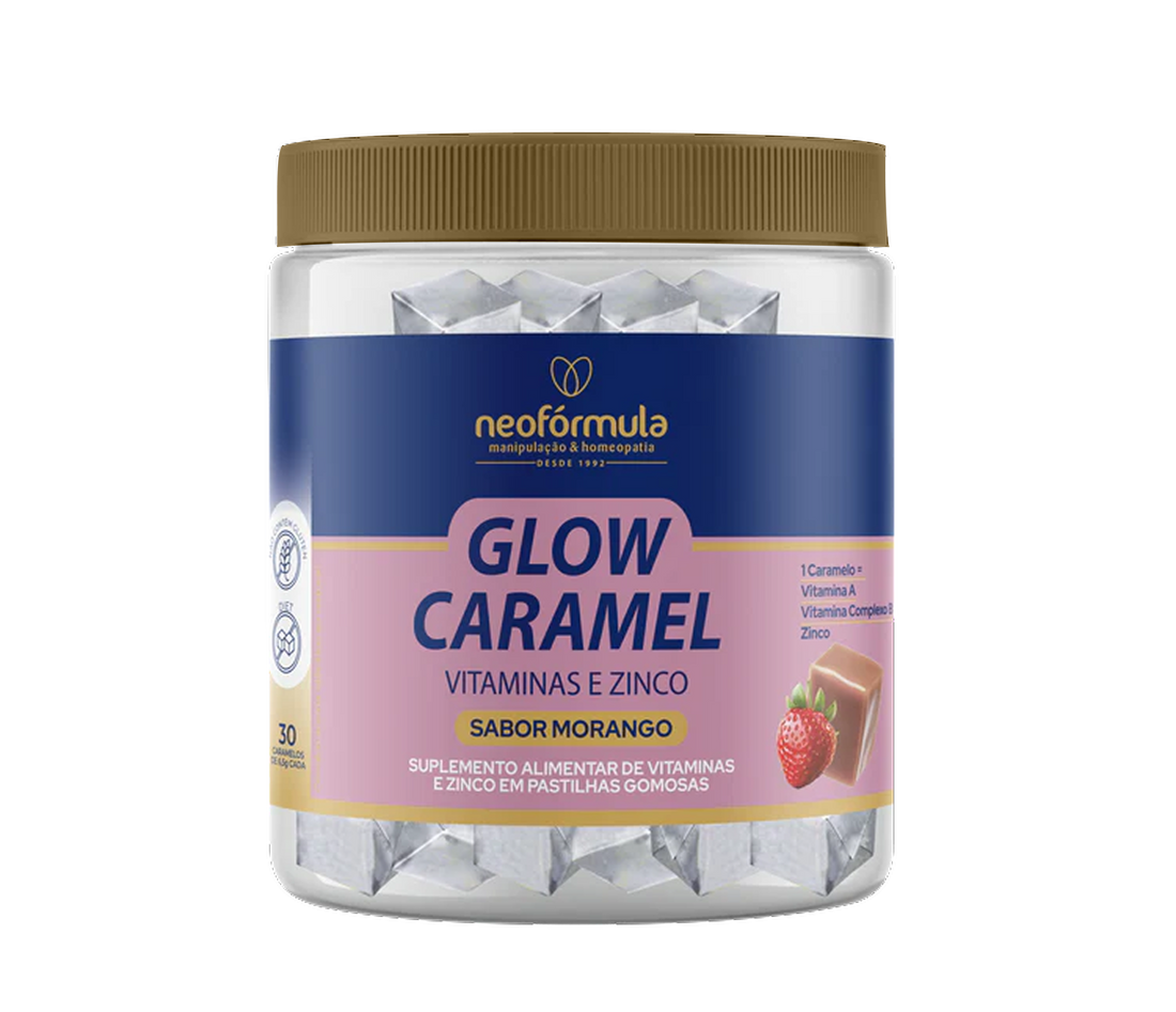 Glow Caramel - Caramelo de Vitaminas e Zinco