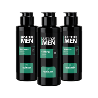 3 unidades de Shampoo Fortalecedor  Just For Men
