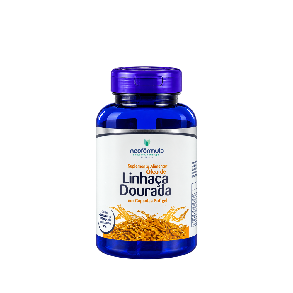Óleo de Linhaça Dourada 1450mg | 30 doses
