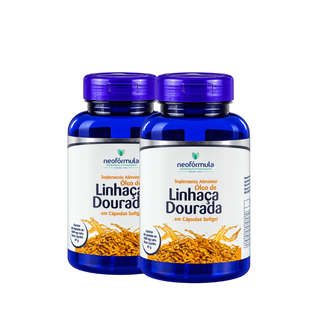 2 unidades de Óleo de Linhaça Dourada 1450mg | 30 doses