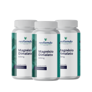 3 unidades de Magnésio Dimalato 600 mg