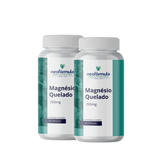 2 unidades de Magnésio Quelado 260 mg | 30 doses