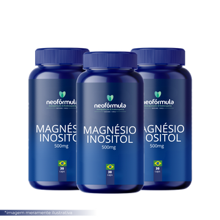 3 unidades de Magnésio Inositol 500 mg | 30 doses
