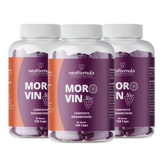 3 unidades de Morosil 400mg + Vinogrape 600mg - 30 doses