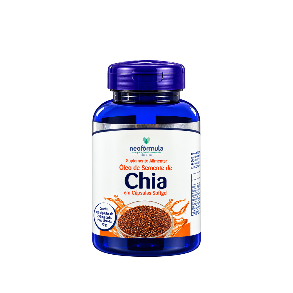 Óleo de Semente de Chia 750mg | 30 doses