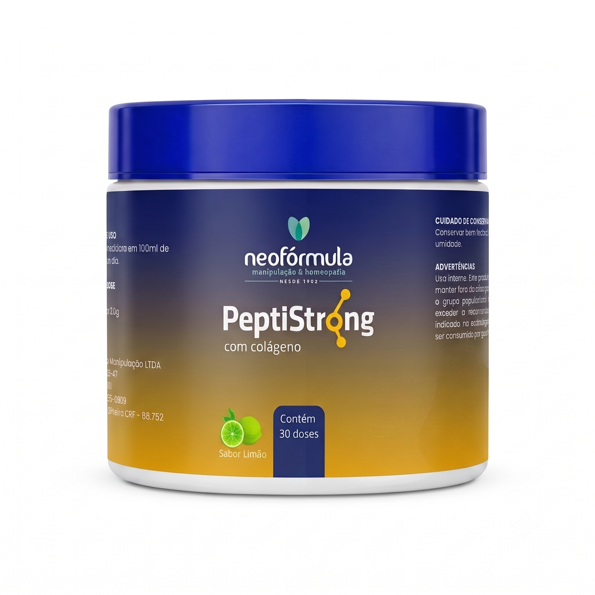 PEPTISTRONG 2,4g com COLÁGENO - 30 doses