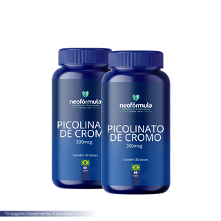 2 unidades de Picolinato de Cromo 300 mcg | 30 dose