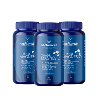 3 unidades de Quadrimagnésio | 30 doses