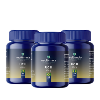 3 unidades de UC-II 40 mg (Colágeno Tipo 02) | 30 doses