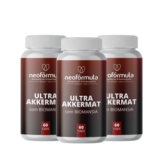 3 unidades de Akkermat 150mg, Biomansia 5mg | 30 doses