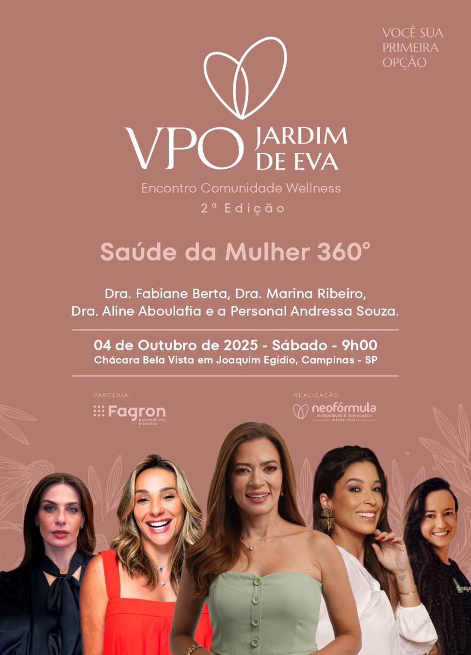 Inscrição Evento - JARDIM DE EVA - VPO