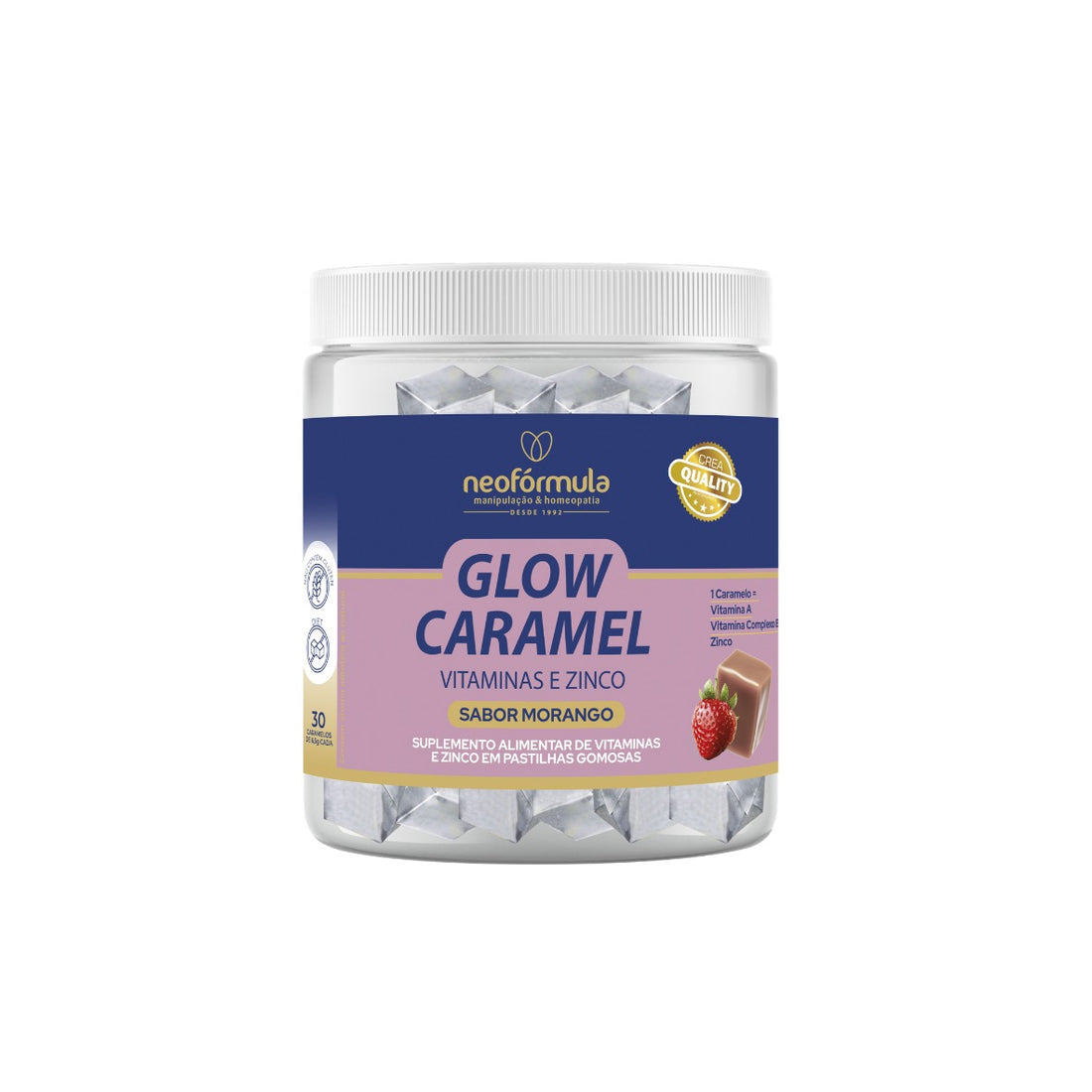 Glow Caramel - Caramelo de Vitaminas e Zinco