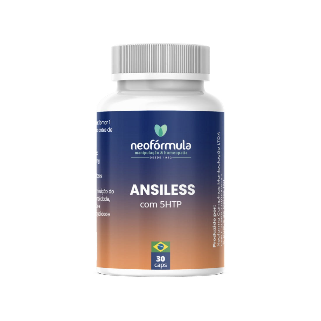 Ansiless® 250mg; 5 HTP 100mg 30 cápsulas