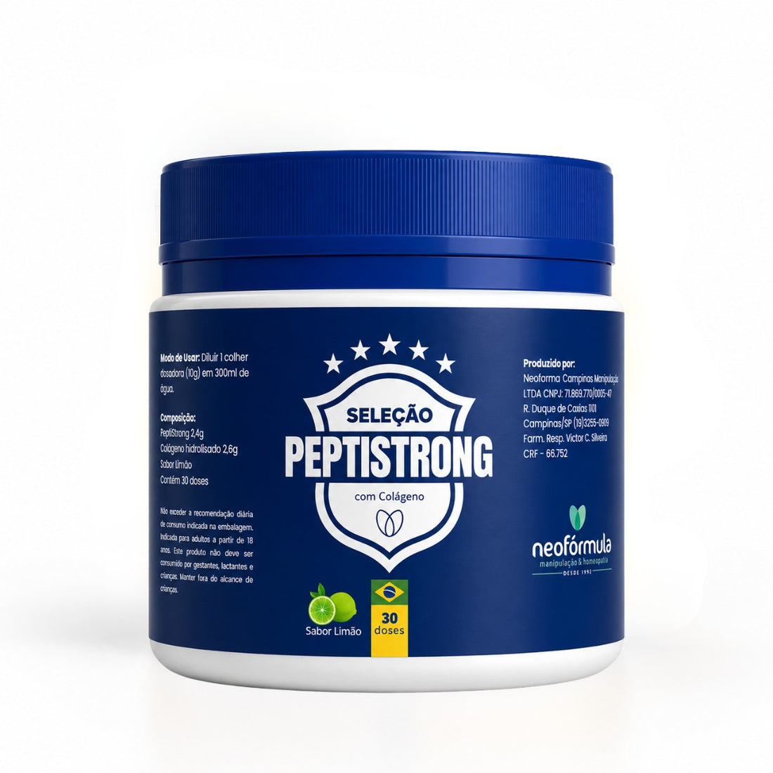 PEPTISTRONG 2,4g com COLÁGENO - 30 doses