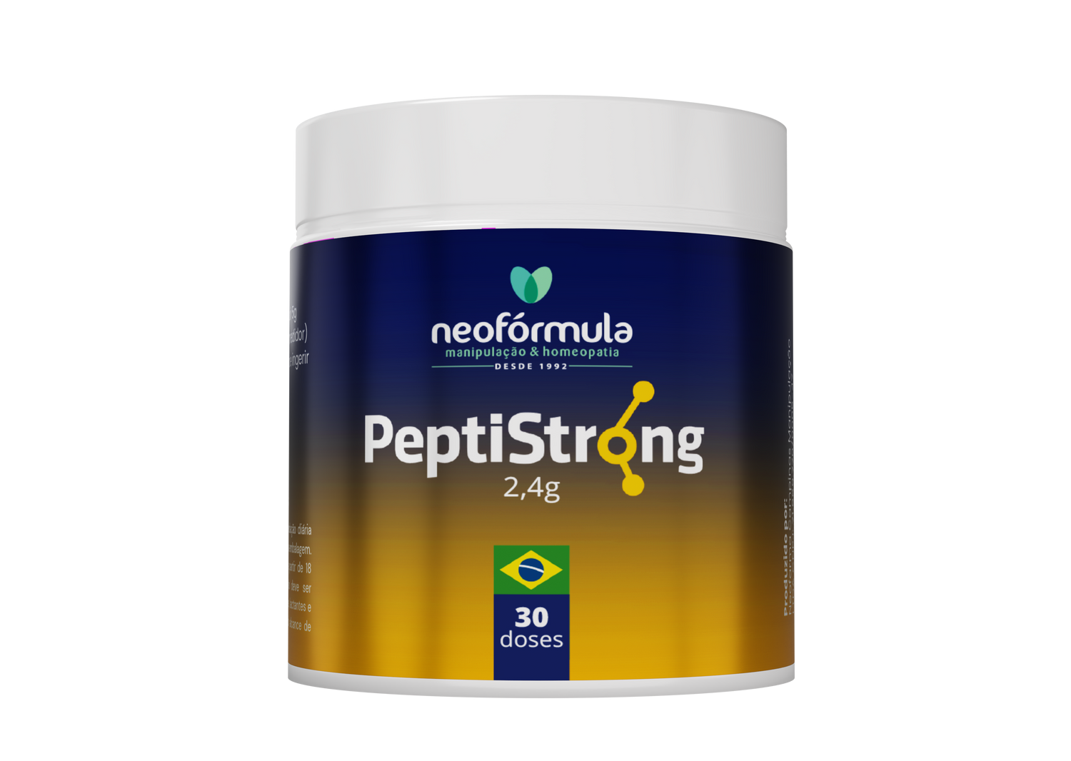 PEPTISTRONG 2,4g com COLÁGENO - 30 doses