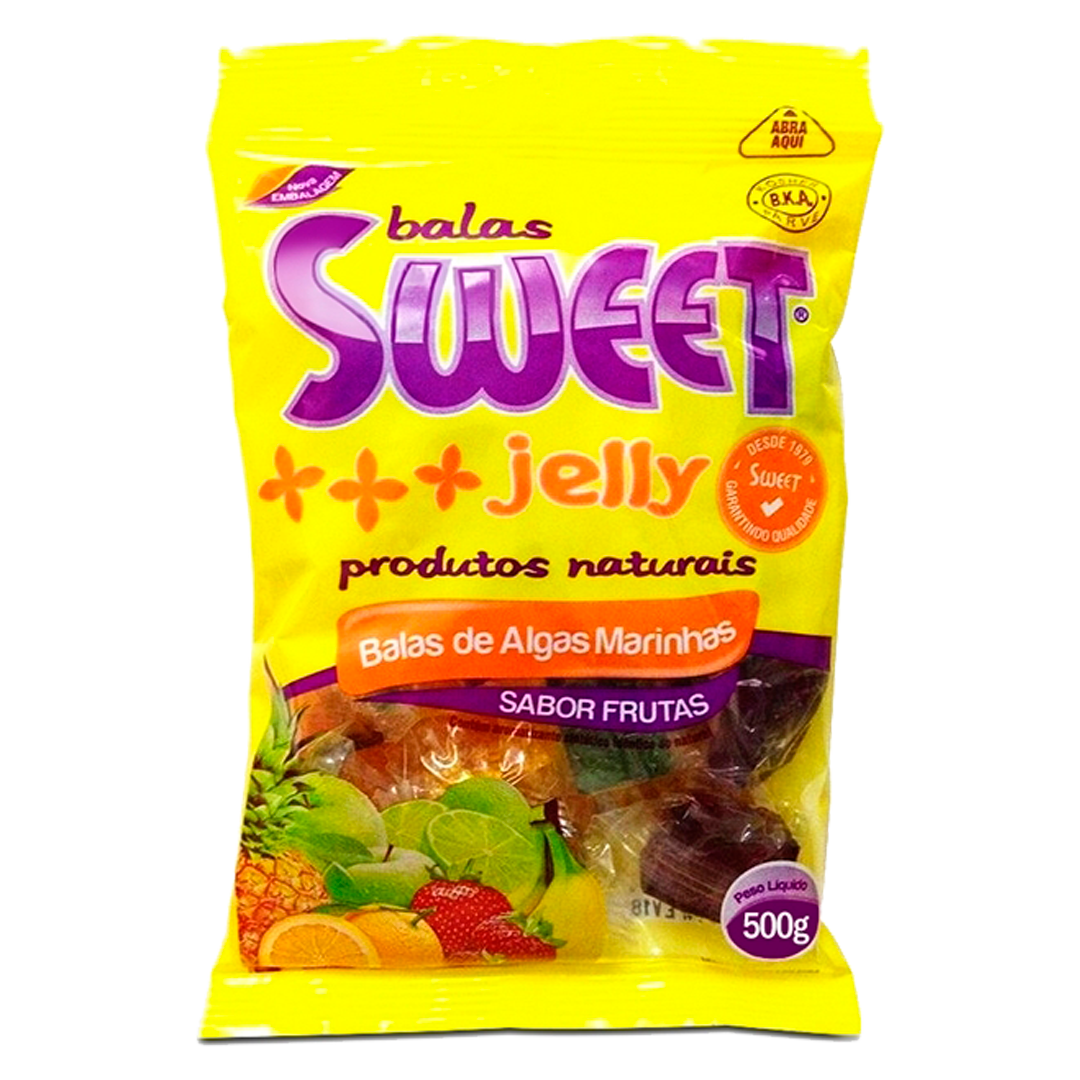 Bala Sweet Jelly Algas Marinhas Frutas 500g