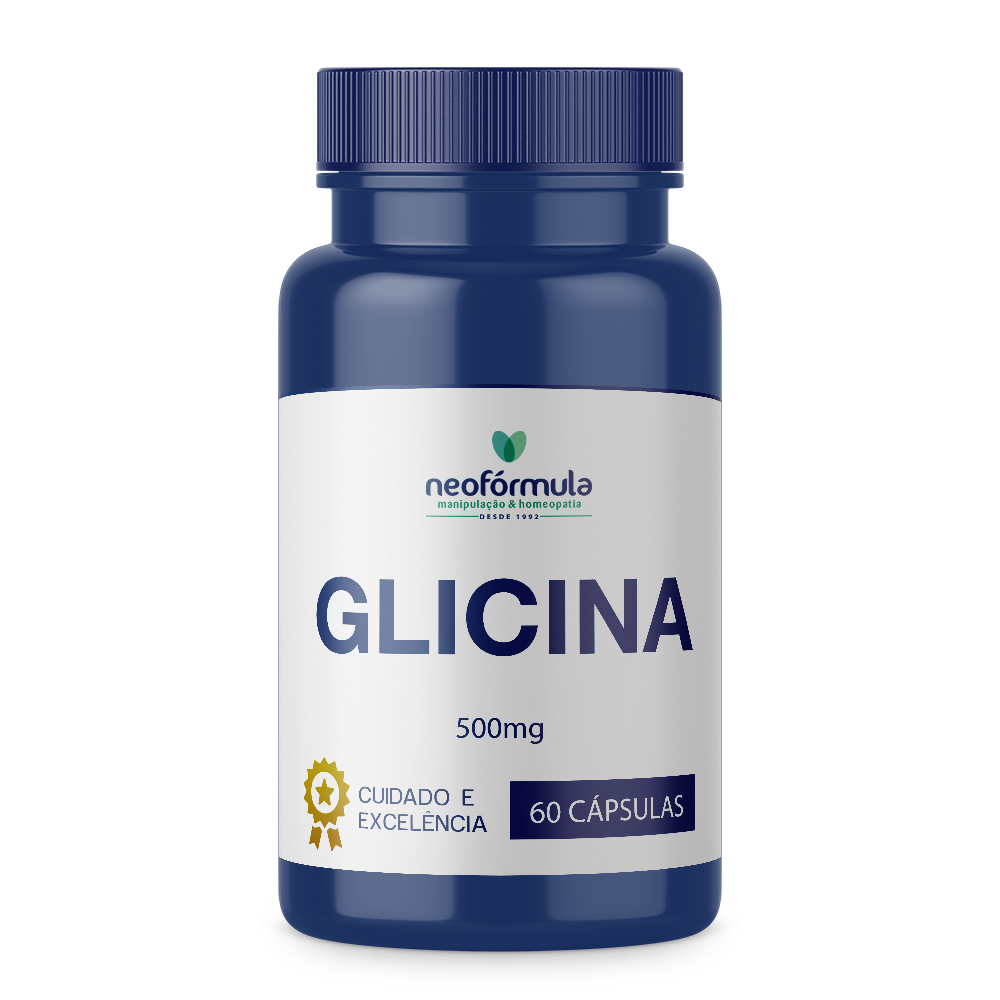 Glicina 500mg 60 Cápsulas